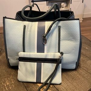 Excellent Preloved condition, Haute Shore Greyson Neoprene tote with pouch
